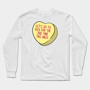 Funny Candy Heart IKEA Long Sleeve T-Shirt